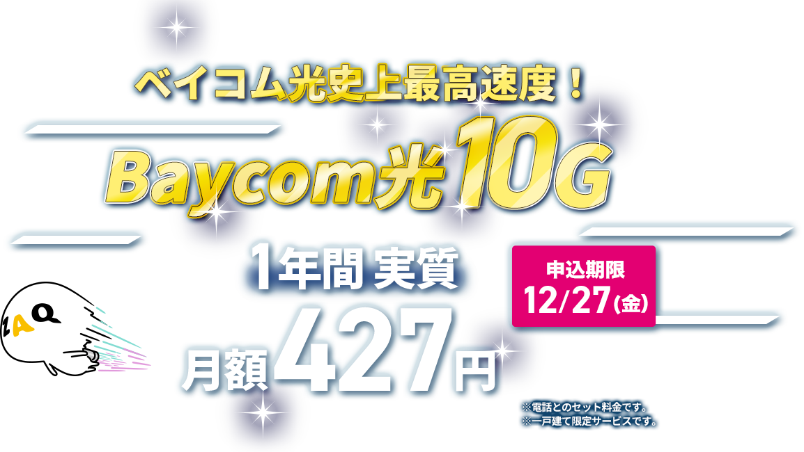 Baycomに10ギガコースが登場